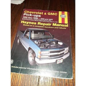 Haynes Repair Manual 1988-98 Chevrolet GMC 2WD 4WD Trucks Blazer Jimmy Tahoe Yuk